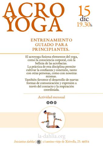 segunda sesión acroyoga para principiantes