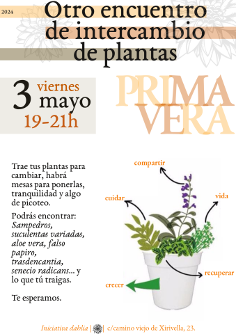 Intercambio de plantas primavera